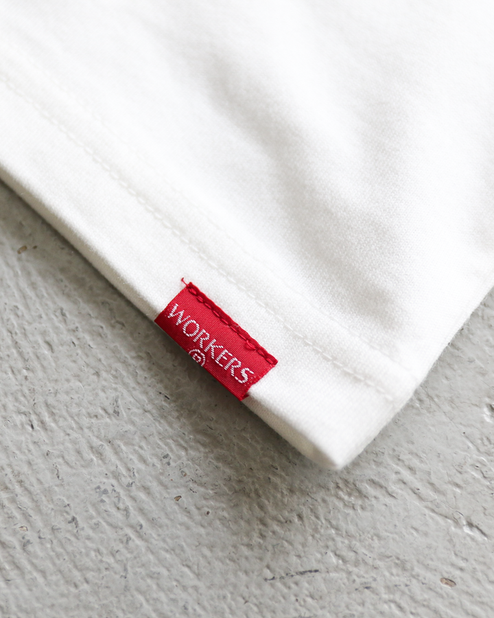 WORKERS 2 PLY T, REGULAR Fit, White