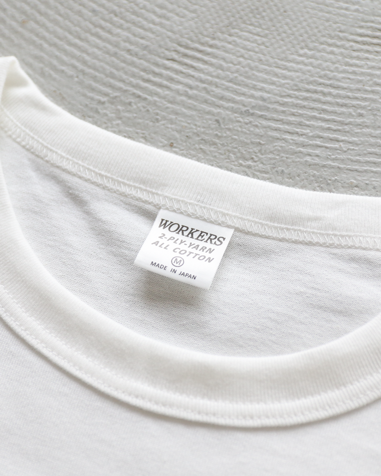 WORKERS 2 PLY T, REGULAR Fit, White