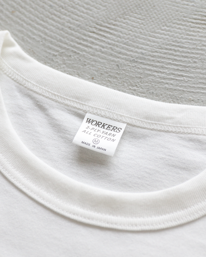 WORKERS 2 PLY T, REGULAR Fit, White
