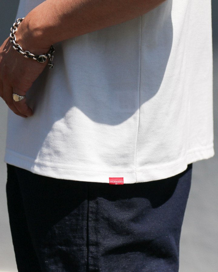 WORKERS 2 PLY T, REGULAR Fit, White
