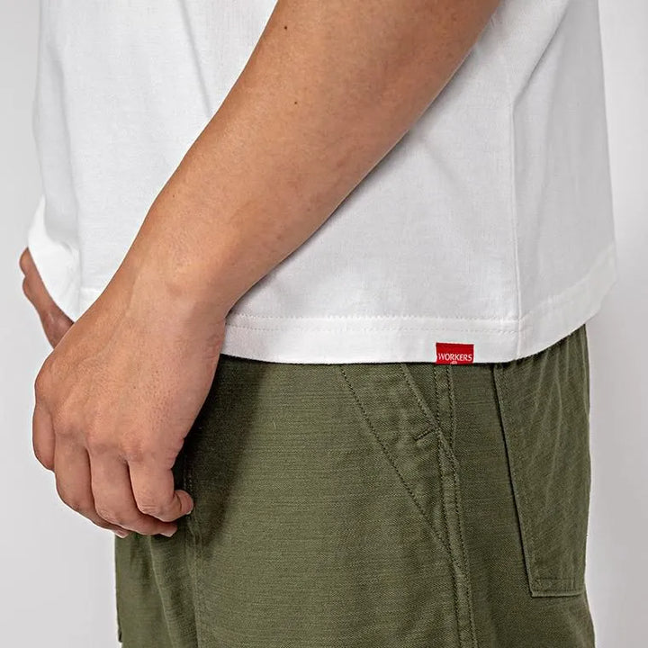 WORKERS 2 PLY T, REGULAR Fit, White