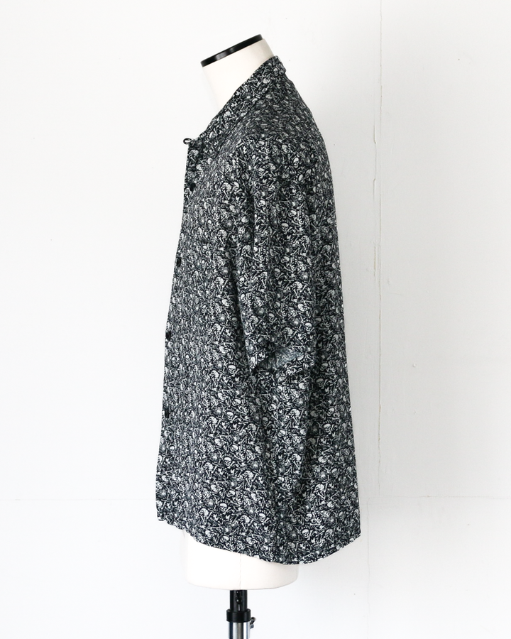 TOWN CRAFT PRINTED LOOP COLLAR SS SHIRT Skull