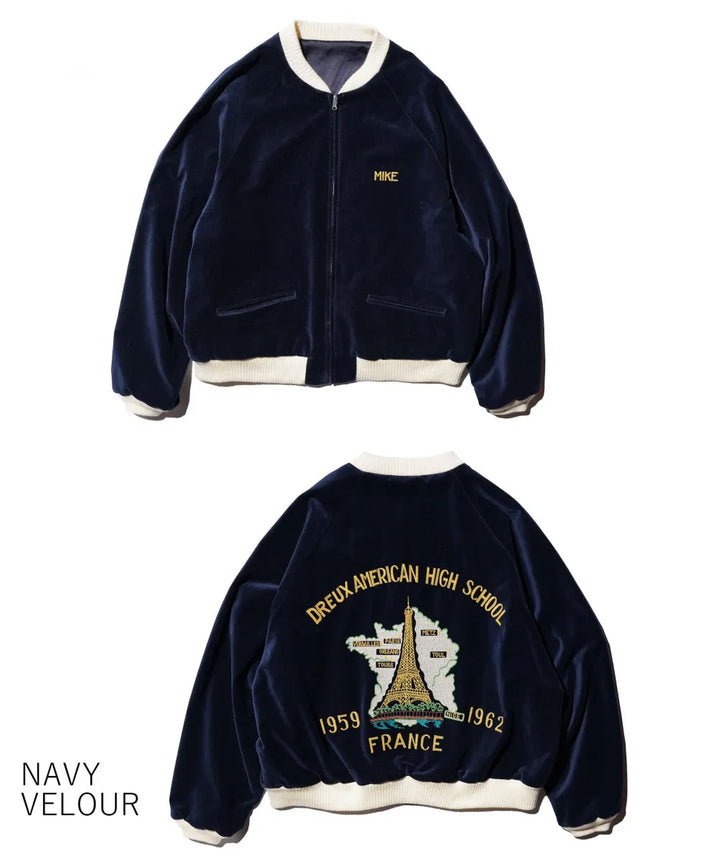 THRIFTY LOOK スリフティルック FRANCE SOUVENIR BLOUSON Navy×Navy