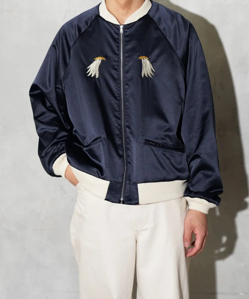 THRIFTY LOOK スリフティルック FRANCE SOUVENIR BLOUSON Navy×Navy