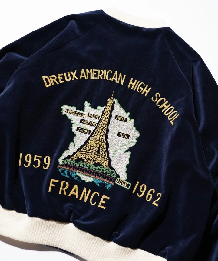 THRIFTY LOOK スリフティルック FRANCE SOUVENIR BLOUSON Navy×Navy