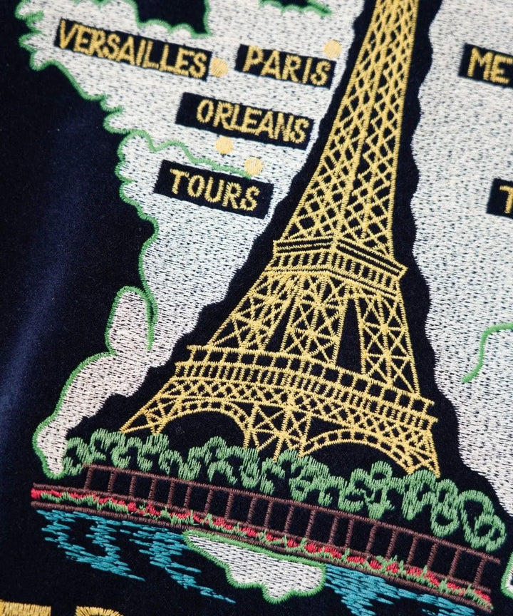 THRIFTY LOOK スリフティルック FRANCE SOUVENIR BLOUSON Navy×Navy