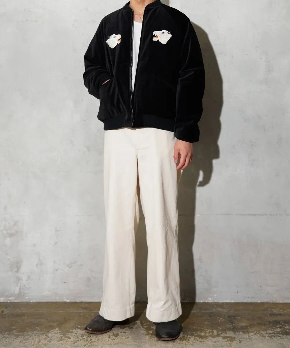 THRIFTY LOOK スリフティルック SONDRESTROM SOUVENIR PADDED BLOUSON Black×Green
