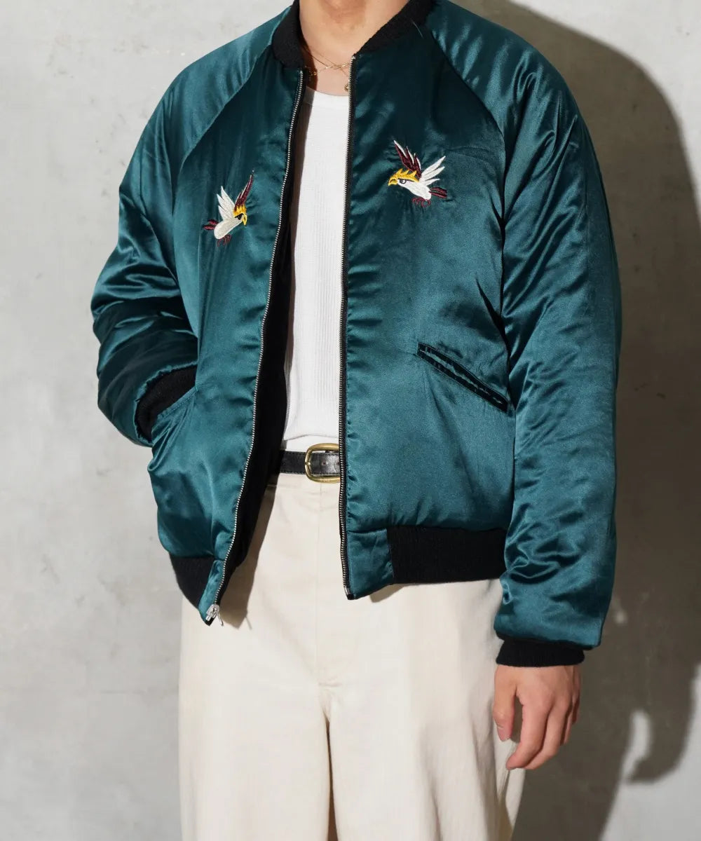 THRIFTY LOOK スリフティルック SONDRESTROM SOUVENIR PADDED BLOUSON Black×Green