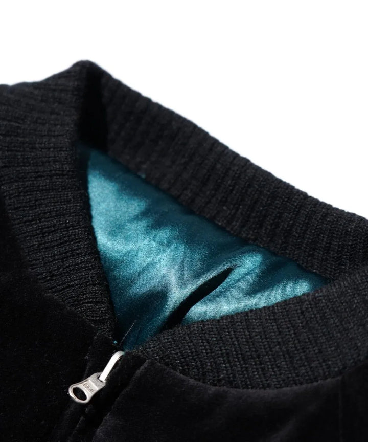 THRIFTY LOOK スリフティルック SONDRESTROM SOUVENIR PADDED BLOUSON Black×Green
