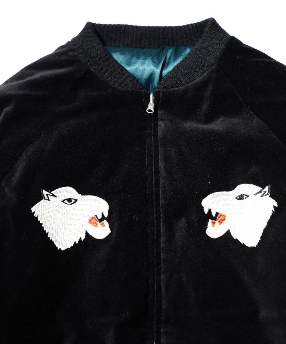 THRIFTY LOOK スリフティルック SONDRESTROM SOUVENIR PADDED BLOUSON Black×Green