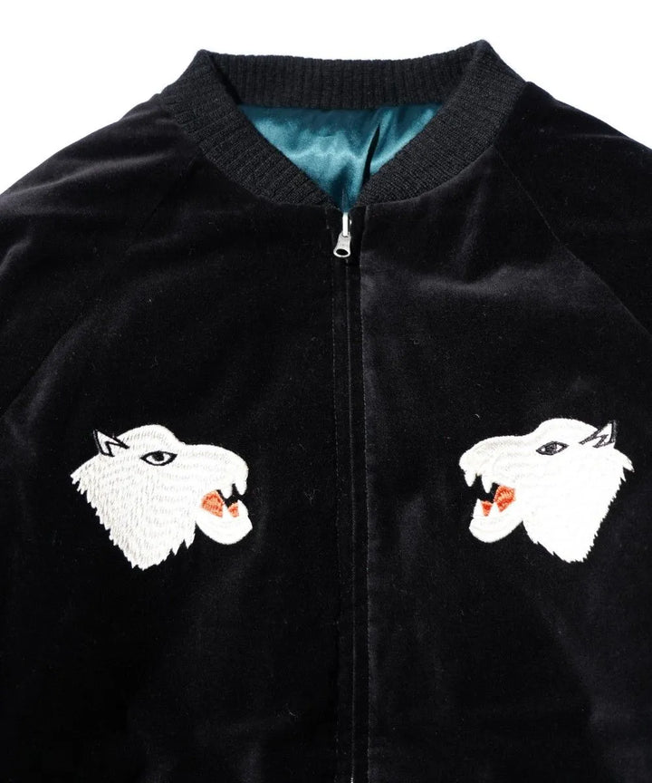 THRIFTY LOOK スリフティルック SONDRESTROM SOUVENIR PADDED BLOUSON Black×Green