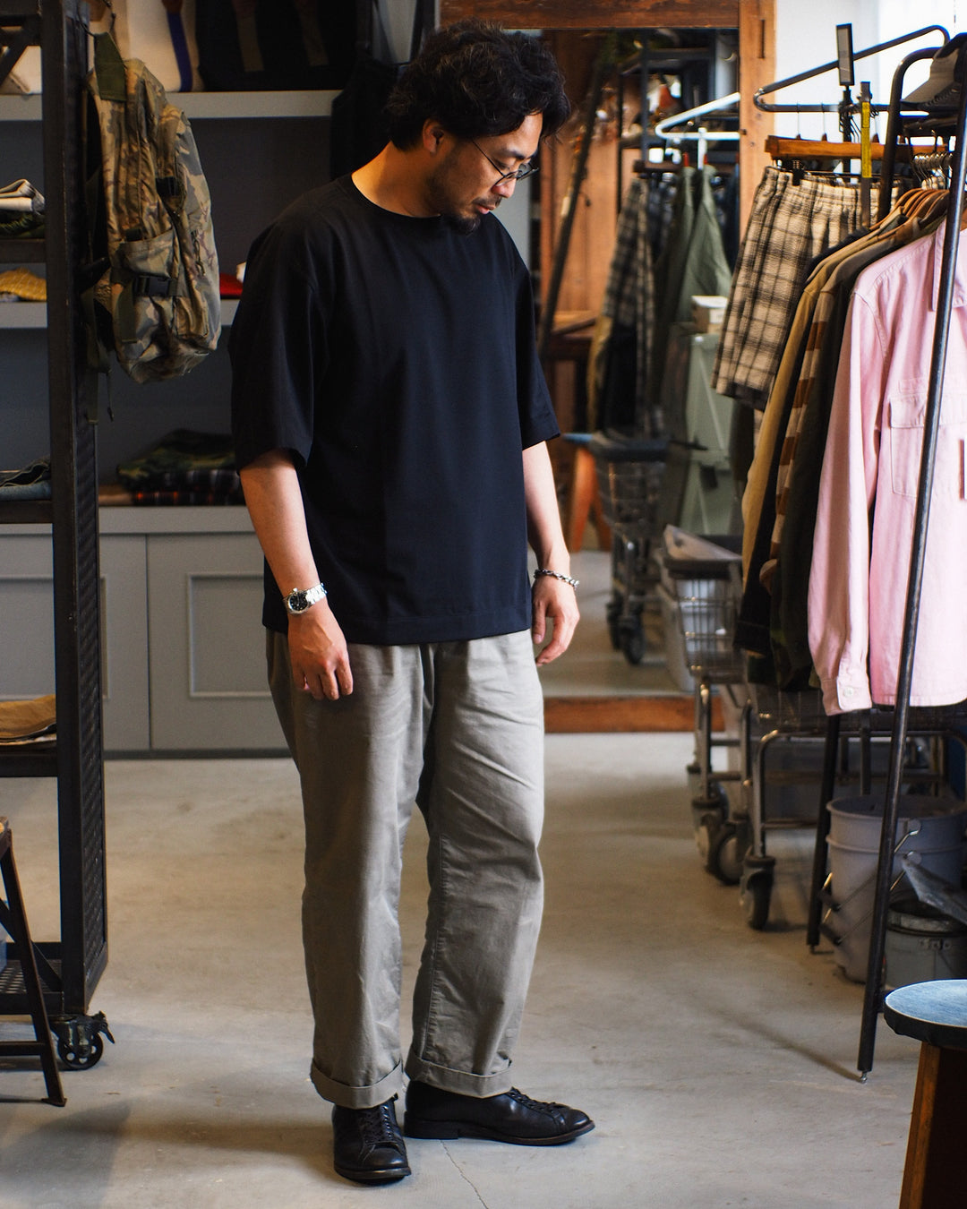 LAMOND STICH WORK COOL TEE Black