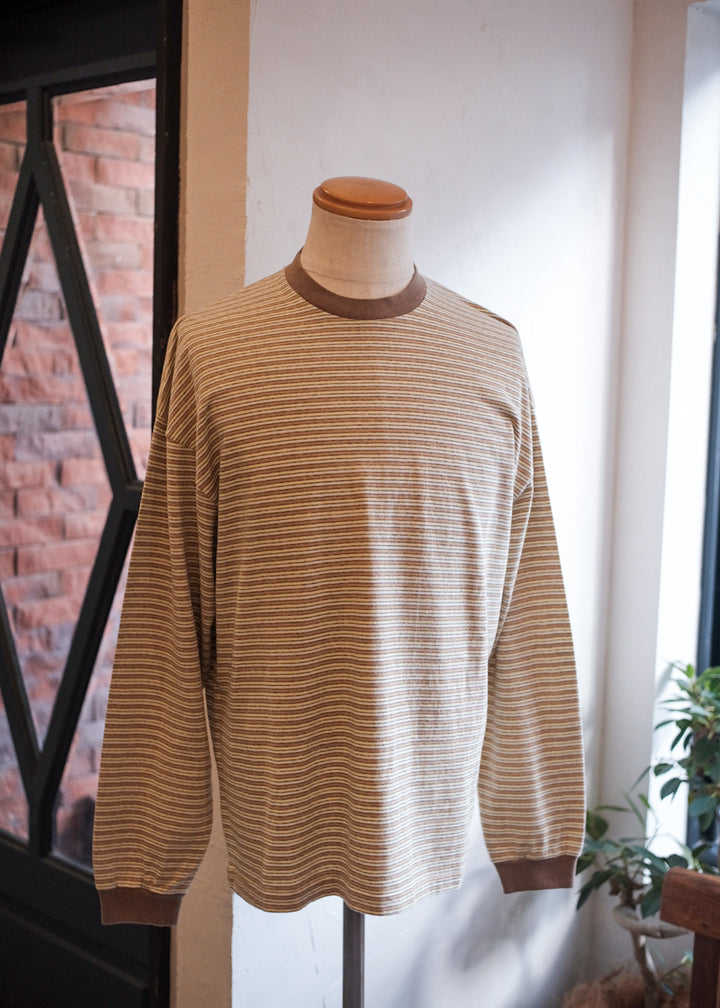 【PATHLOW】Unison Special GIANT AGED BORDER L/S TEE YELLOW