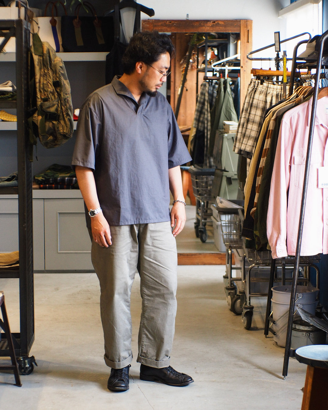 LAMOND LAWN SKIPPER  SHIRTS Charcoal
