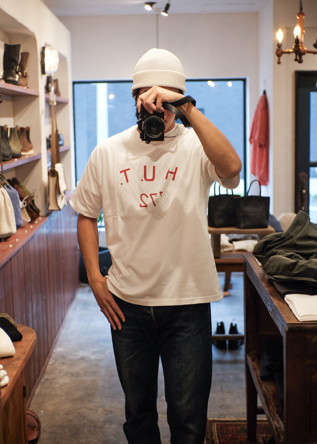 【PATHLOW】H.UNIT H.U.T print shirt