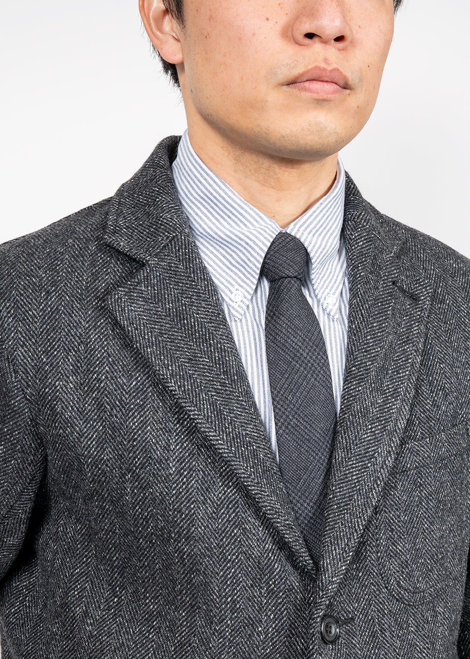WORKERS ワーカーズ Lounge Jacket, Twisted Herringbone Tweed