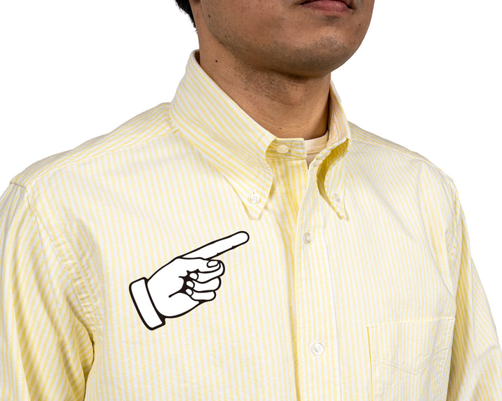 WORKERS ワーカーズ 7 Button BD, Stripe OX, Yellow