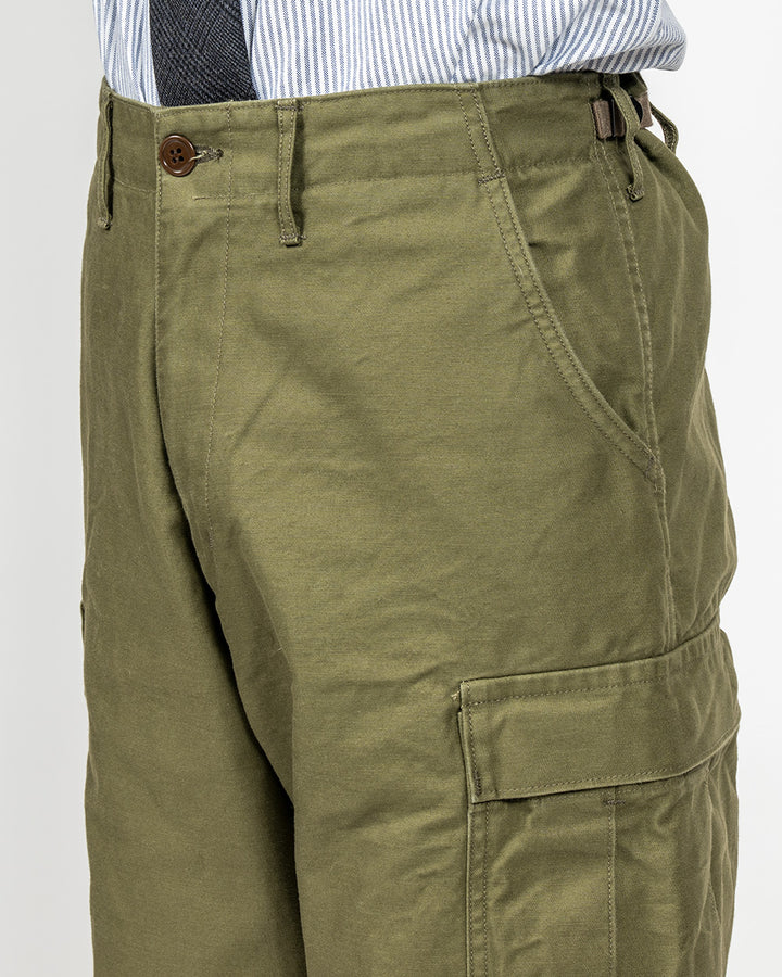 WORKERS ワーカーズ M-65 Trousers Mod, OD Reversed Sateen