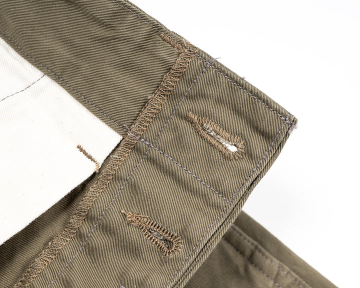 WORKERS ワーカーズ Officer Trousers, Regular Fit, 8 oz Hunter Green Chino