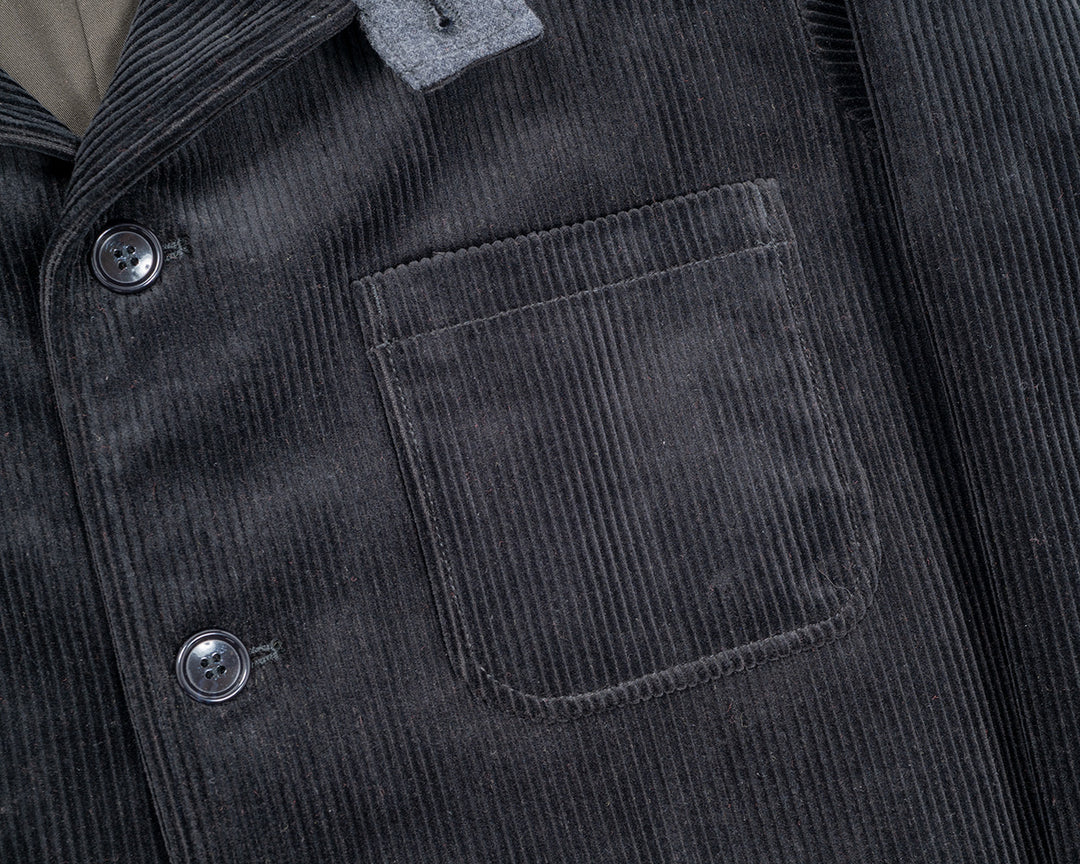 WORKERS ワーカーズ Forestier, Heavy Corduroy, Black