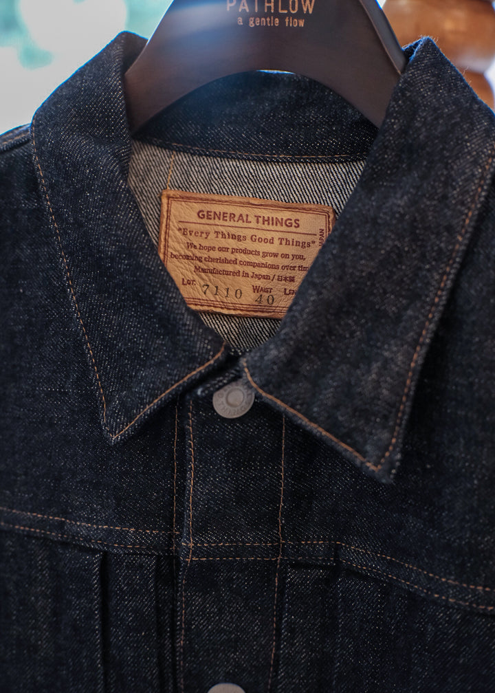 【PATHLOW】GENERAL THINGS Lot.7110 / 2 Pockets Solid Denim Jacket