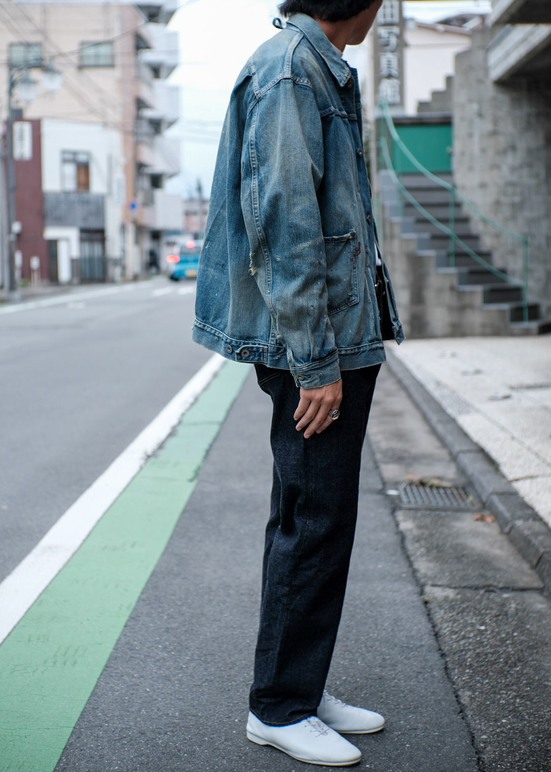 PATHLOW】H.UNIT エイチ ユニット 生機デニム Raw denim work jacket