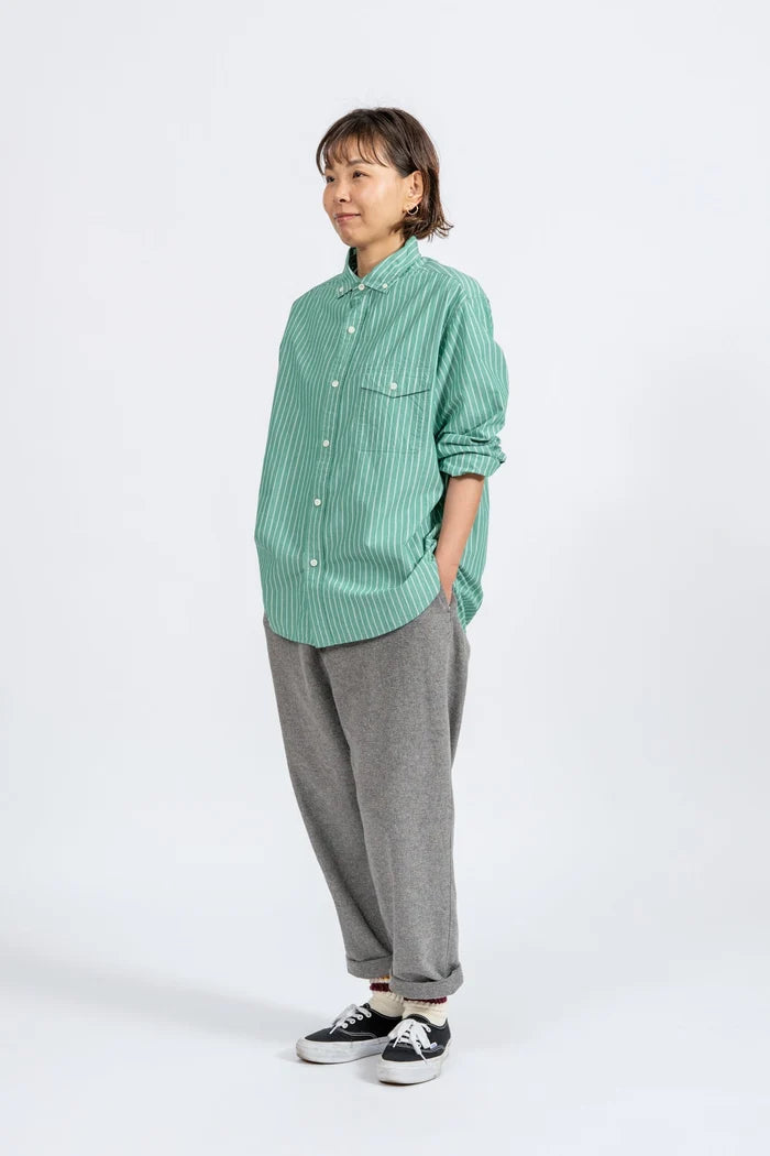 JAMES &amp; CO. STANDARD SHIRT Pujol Relax -Stripe- GRN