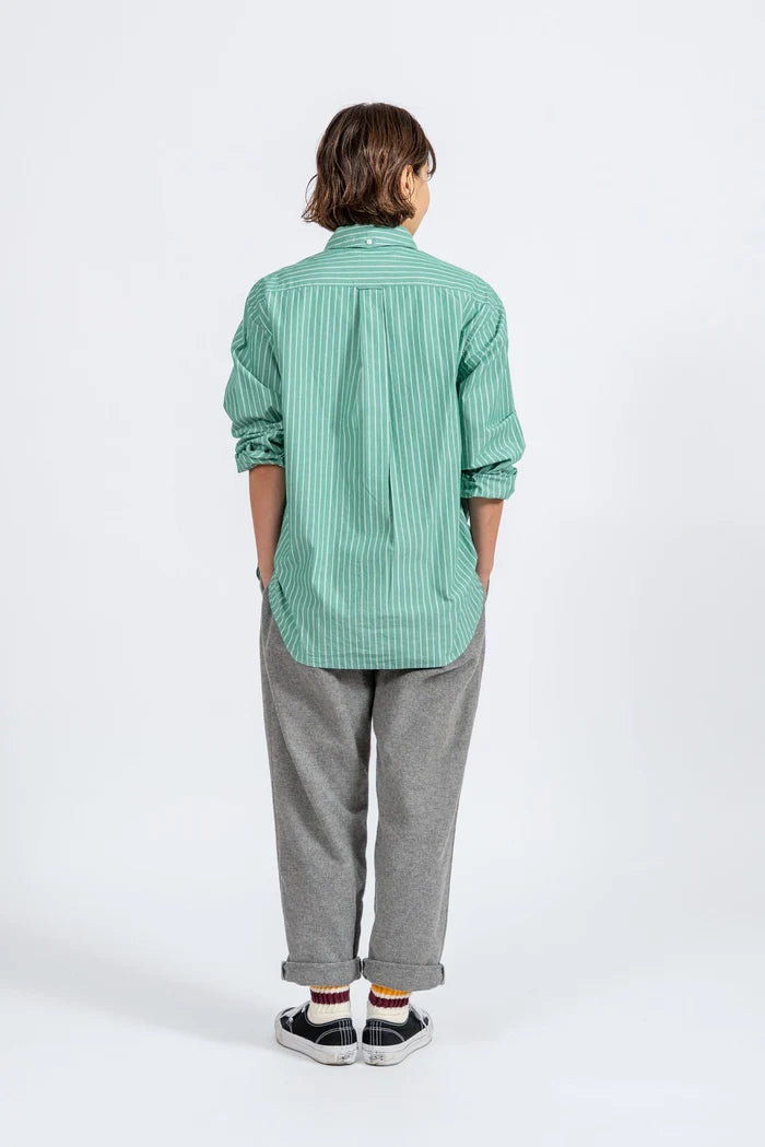 JAMES &amp; CO. STANDARD SHIRT Pujol Relax -Stripe- GRN