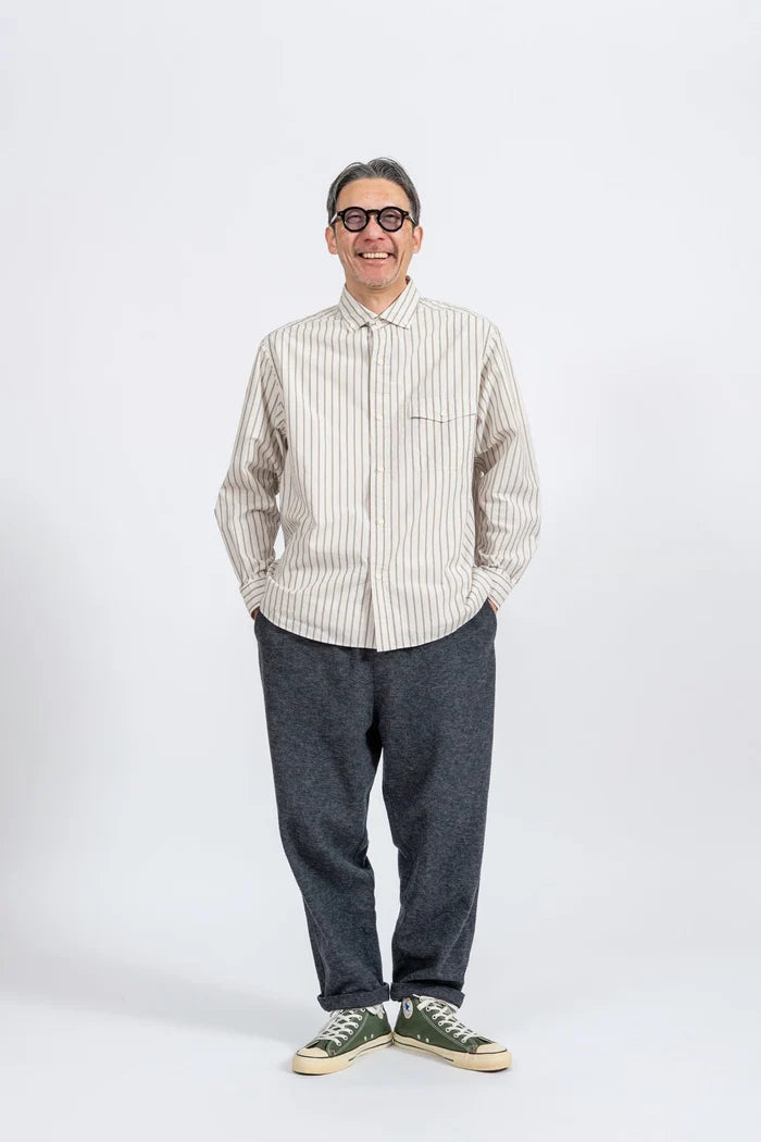 JAMES &amp; CO. STANDARD SHIRT Pujol Relax -Stripe- OFF