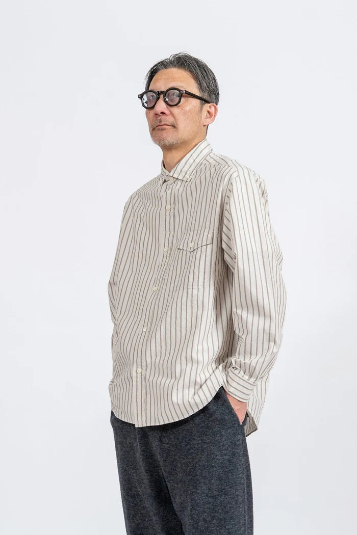 JAMES &amp; CO. STANDARD SHIRT Pujol Relax -Stripe- OFF