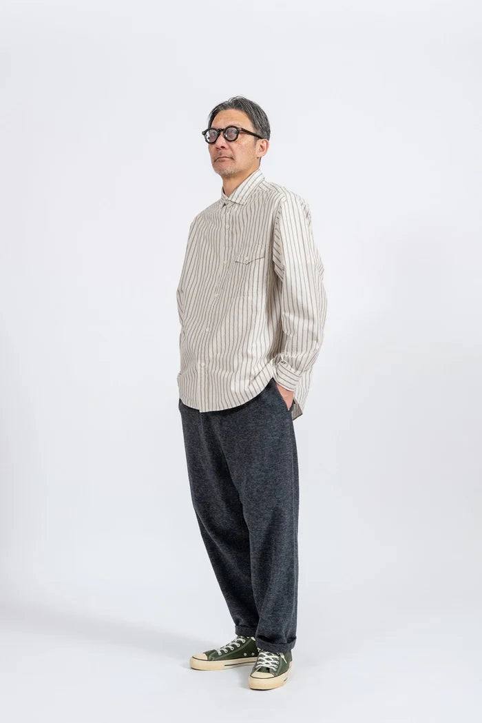 JAMES &amp; CO. STANDARD SHIRT Pujol Relax -Stripe- OFF