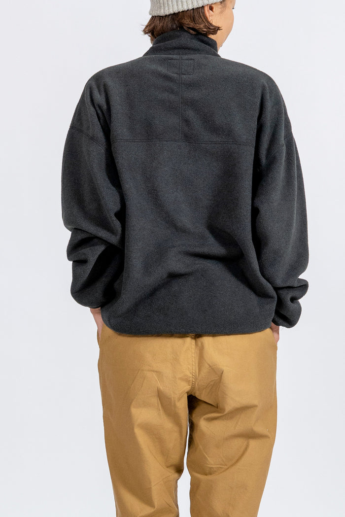 DELICIOUS デリシャス Fleece Snap Pullover - BLK