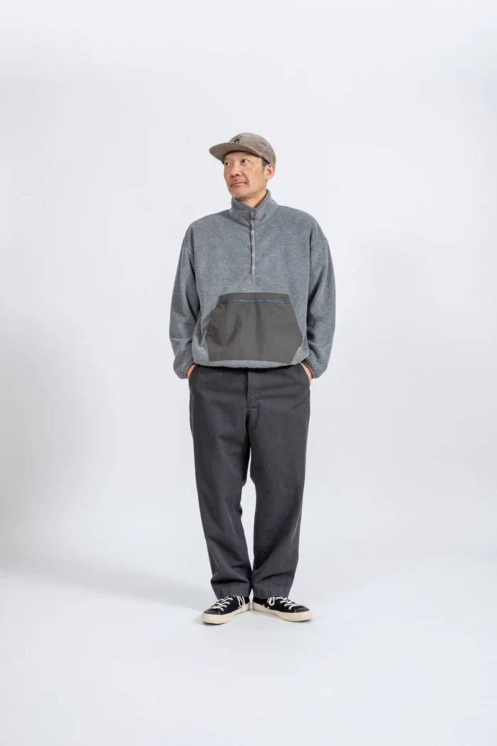 DELICIOUS デリシャス Fleece Snap Pullover - L.GRY