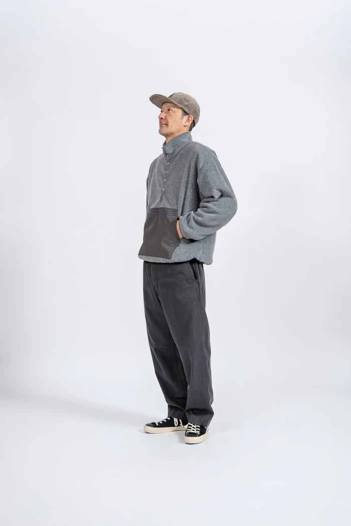 DELICIOUS デリシャス Fleece Snap Pullover - L.GRY