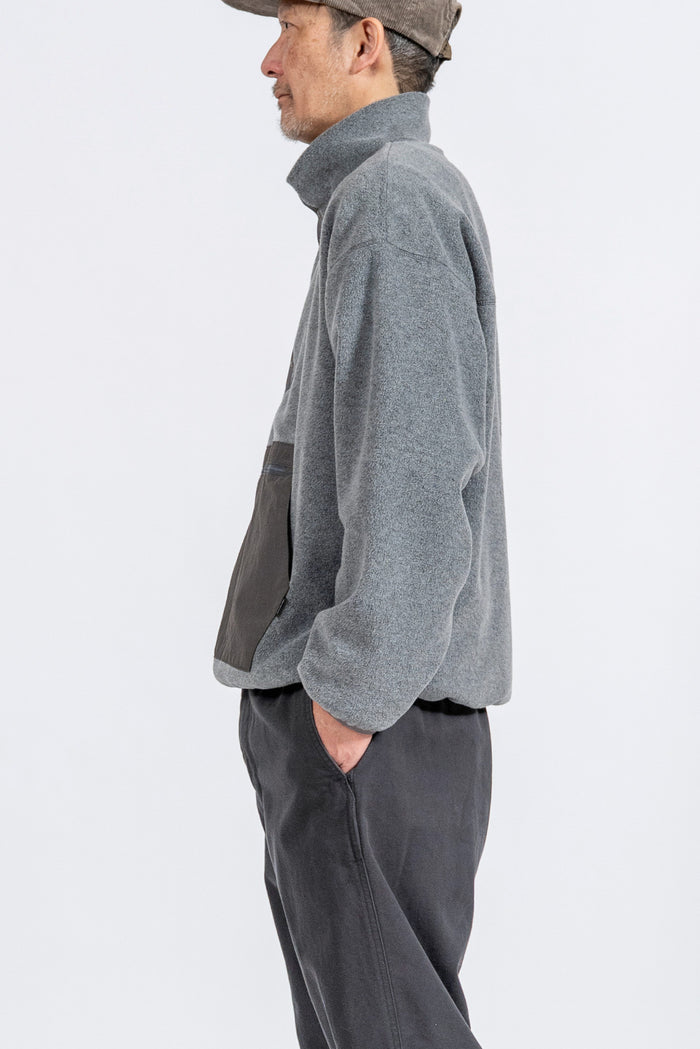 DELICIOUS デリシャス Fleece Snap Pullover - L.GRY