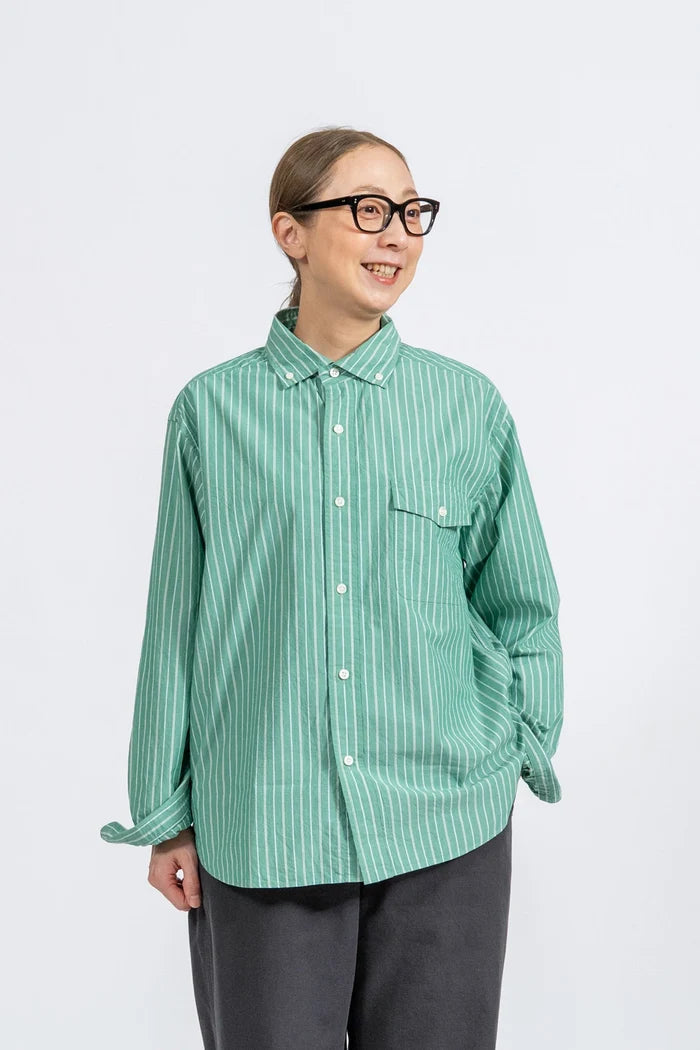 JAMES &amp; CO. STANDARD SHIRT Pujol Relax -Stripe- GRN