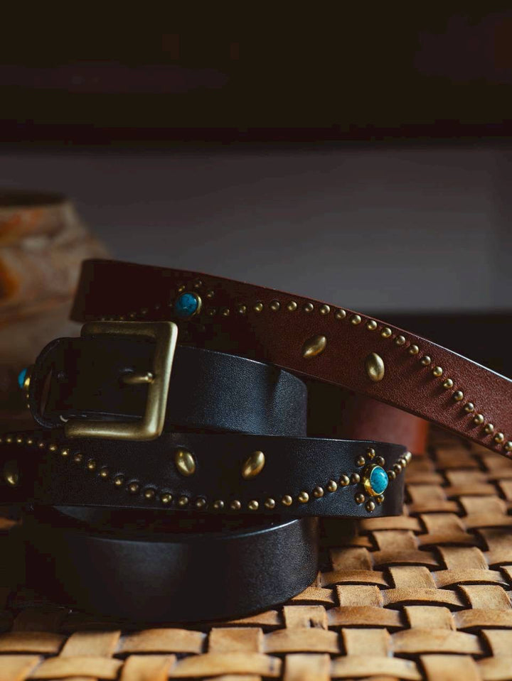 Nasngwam ナスングワム Studs Belt