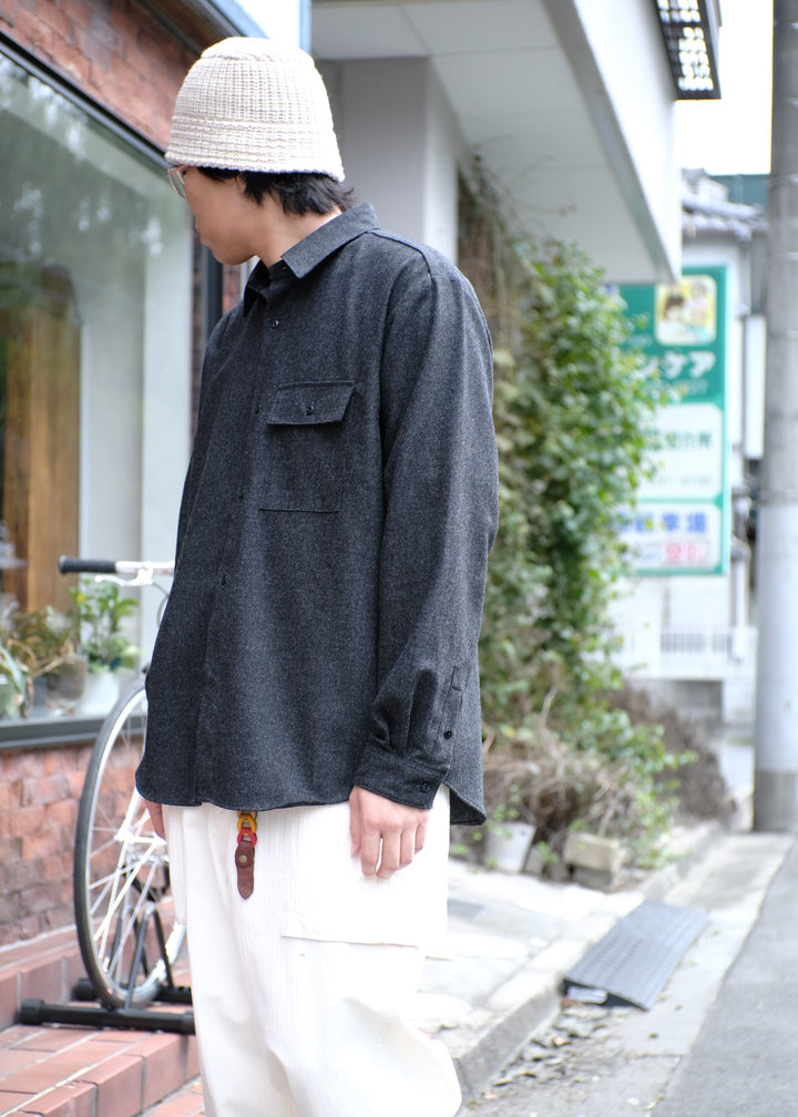 【PATHLOW】MANUAL ALPHABET WOOL R/C SHIRTS