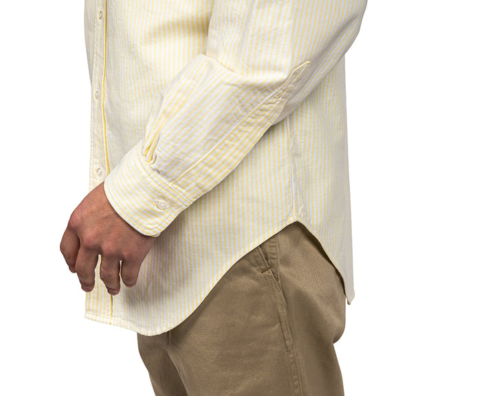 WORKERS ワーカーズ 7 Button BD, Stripe OX, Yellow