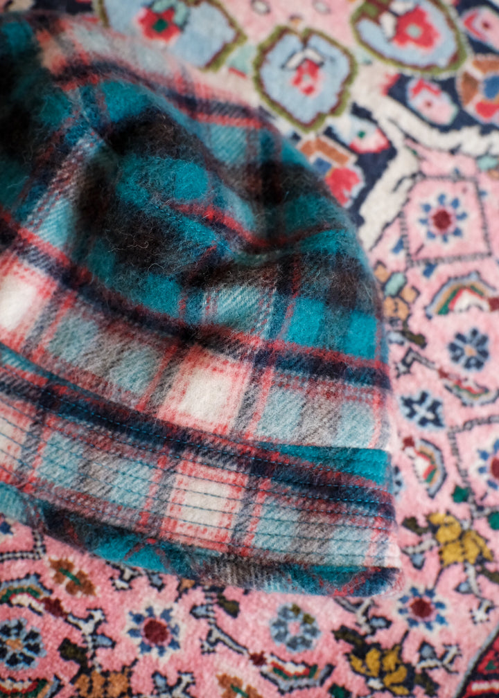 【PATHLOW】cableami Wool Shaggy Check BUCKET HAT