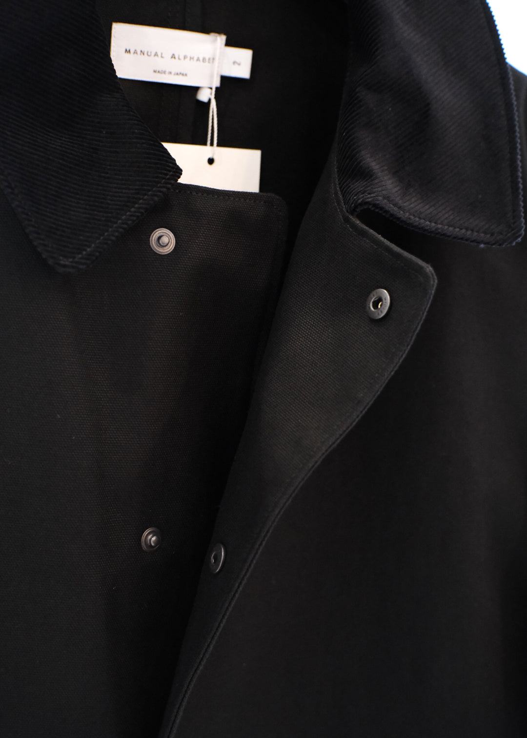 【PATHLOW】MANUAL ALPHABETCOTTON CANVAS WORK JACKET BLACK