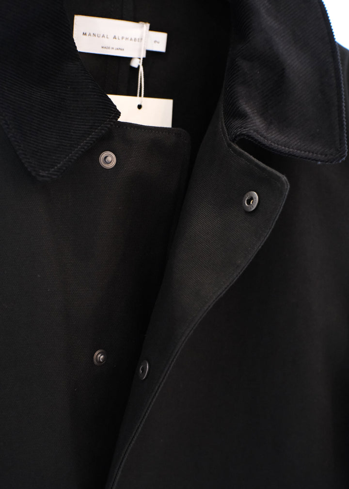 【PATHLOW】MANUAL ALPHABETCOTTON CANVAS WORK JACKET BLACK