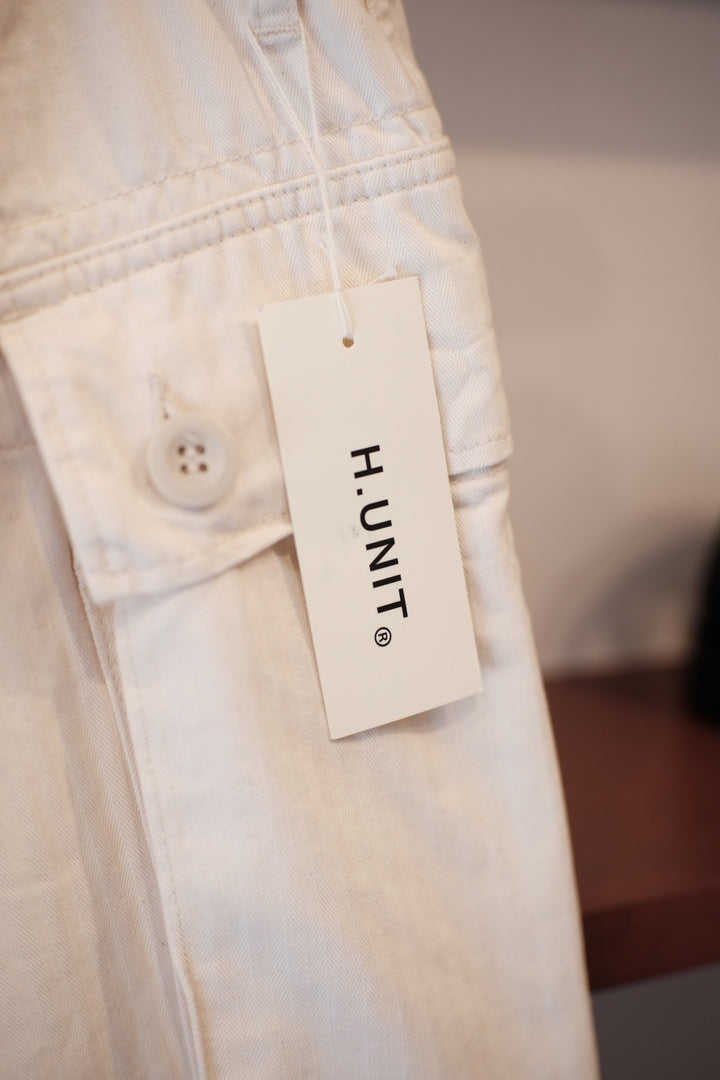 【PATHLOW】H.UNIT エイチユニット HBT military trousers (Used wash) Kinari