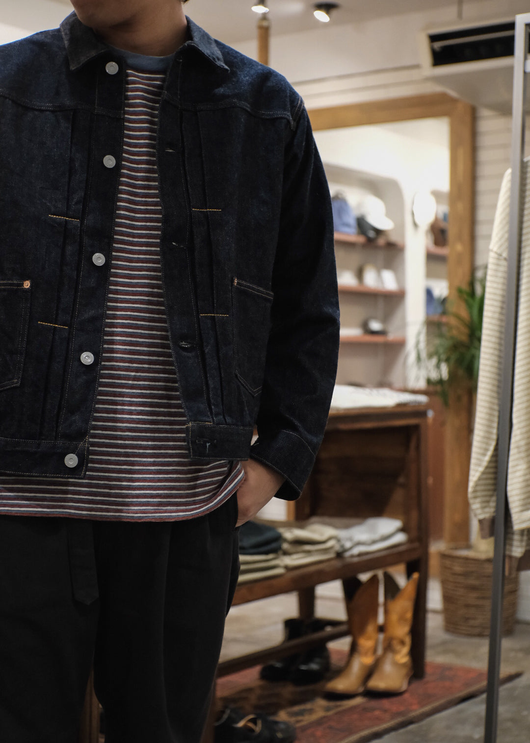 【PATHLOW】GENERAL THINGS Lot.7110 / 2 Pockets Solid Denim Jacket