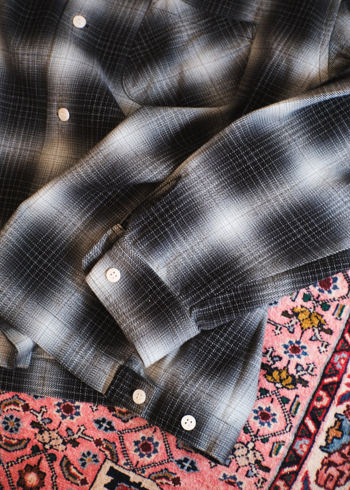 【PATHLOW】H.UNIT エイチ ユニット Indigo check shirt BLACK