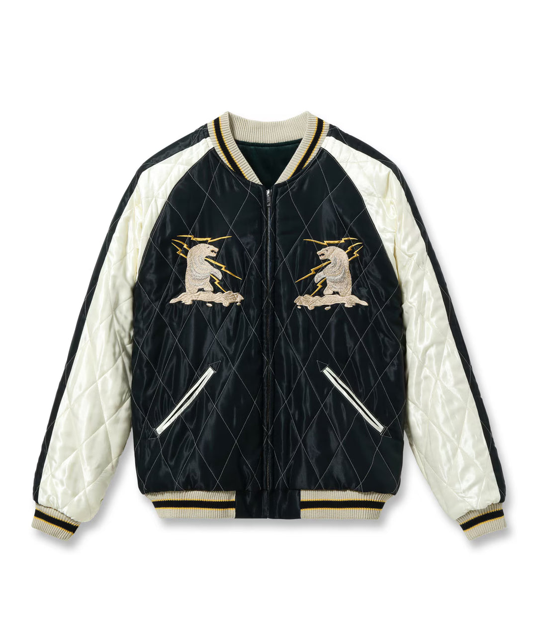 TAILOR TOYO テーラー東洋 TT15974-145 Late 1950s Style Velveteen Souvenir Jacket “POLAR BEAR” × “ALASKA MAP”