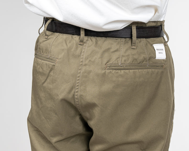 WORKERS ワーカーズ Officer Trousers, Regular Fit, 8 oz Hunter Green Chino