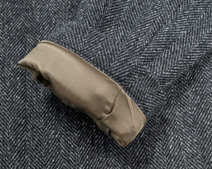 WORKERS ワーカーズ Lounge Jacket, Twisted Herringbone Tweed
