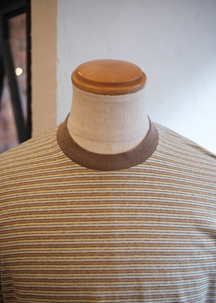 【PATHLOW】Unison Special GIANT AGED BORDER L/S TEE YELLOW