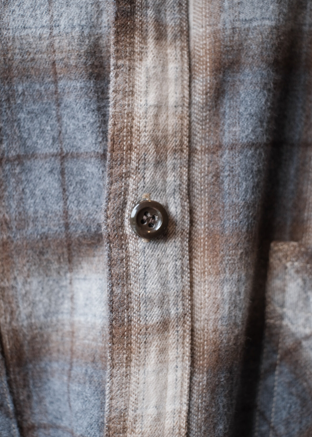 【PATHLOW】H.UNIT エイチ ユニット Shaggy check work shirt BEIGE